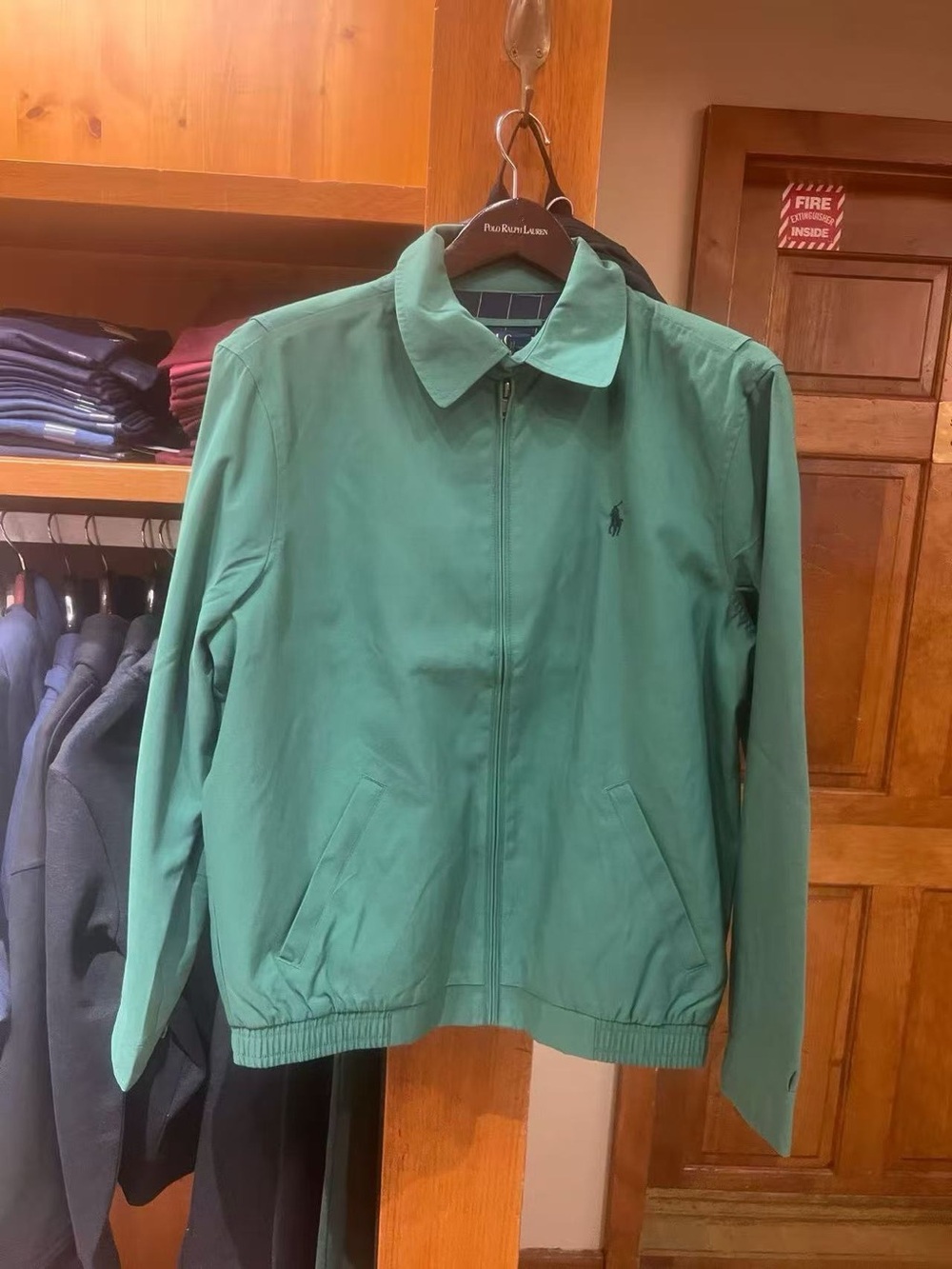 NWT Polo Ralph Lauren Men’s Verano Green Lightweight Zip Harrington Jacket M